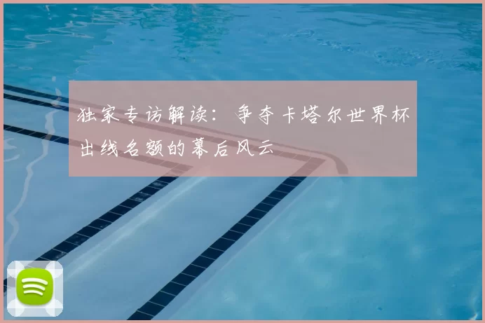 独家专访解读:争夺卡塔尔世界杯出线名额的幕后风云